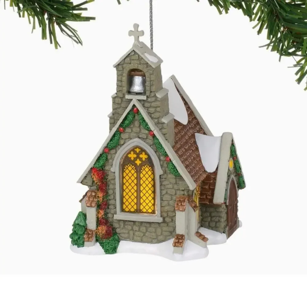 Department 56 Dickins' Village Isle of Wight Chapel 6002255 Christmas Ornament